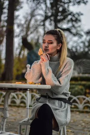 Autumn Contemplation Fashion.jpg Wallpaper