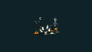 Autumn Days Spent In The Presence Of A Friendly Scarecrow Wallpaper