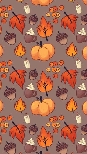 Autumn Halloween Pattern Wallpaper