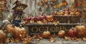 Autumn Harvest October Desktop Wallpaper Wallpaper