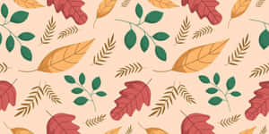 Autumn Leaves Pattern Background Wallpaper