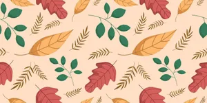 Autumn Leaves Pattern Background Wallpaper