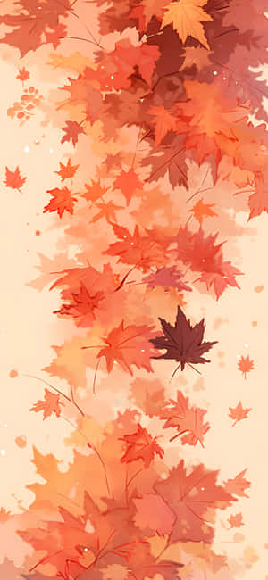 Autumn_ Leaves_ Watercolor_ Aesthetic.jpg Wallpaper