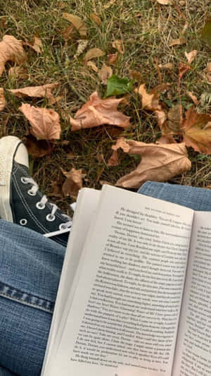 Autumn Reading Session_ Grunge Aesthetic.jpg Wallpaper