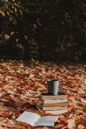 Autumn Reading Session Outdoors.jpg Wallpaper