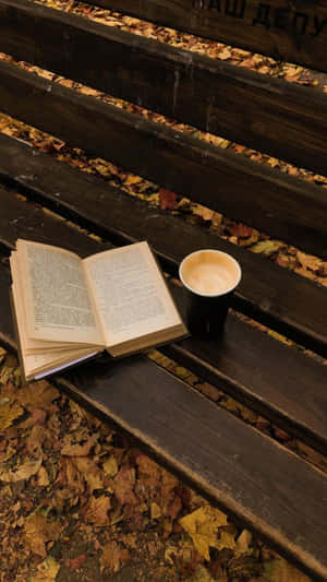 Autumn Readingand Coffee Moment Wallpaper