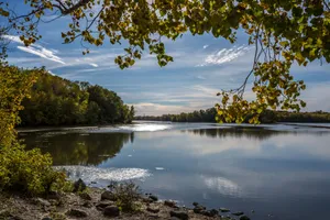 Autumn River Scenery Laval Wallpaper