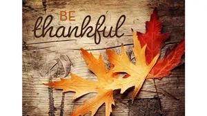 Autumn Season Be Thankful Poster Wallpaper