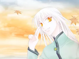 Autumn Smile Ayame Sohma Anime Art Wallpaper