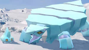 Avalugg With Bergmite Wallpaper