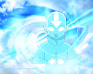 Avatar Aang Meditating Energy Wallpaper