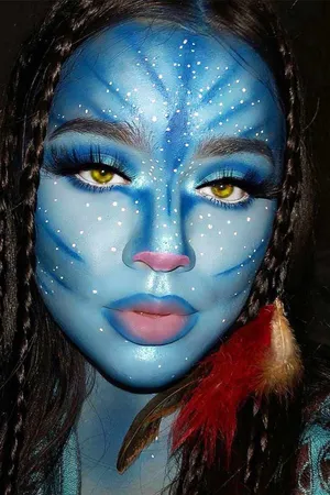 Avatar Inspired Fantasy Makeup Wallpaper