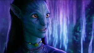 Avatar Neytiri Close-up Shot Wallpaper