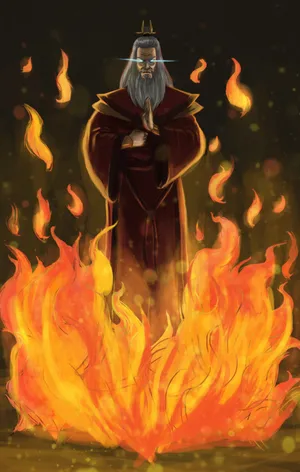 Avatar Roku Firebending Mastery Wallpaper