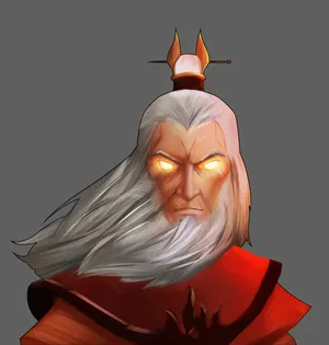 Avatar Roku Intense Gaze Wallpaper