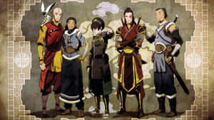 Avatar The Last Airbender Team Aang Wallpaper