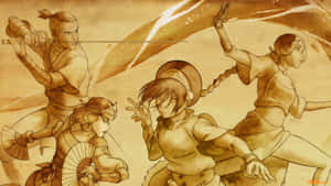 Avatar The Last Airbender Team Artwork Wallpaper