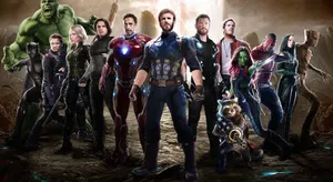 Avengers And The Guardians Desktop Wallpaper