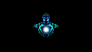 Avengers Iron Man Teal Fanart Wallpaper