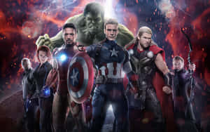 Avengers_ Team_ Epic_ Backdrop Wallpaper