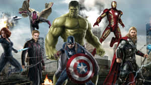 Avengers Team Ready For Battle Wallpaper