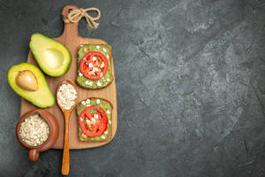 Avocado Oats Sandwich Wallpaper