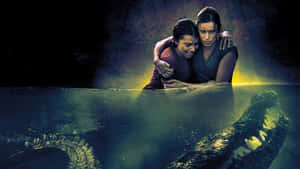 Award-winning Actress Jessica Mcnamee Radiating Beauty In A Red Dress Wallpaper