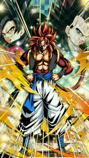 Awe-inspiring Gogeta Blue In Full Power - Dragon Ball Union Wallpaper