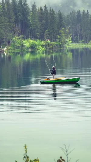 Awesome Fishing Phone Theme Display Wallpaper