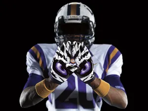 Awesome Football Lsu Gloves Wallpaper