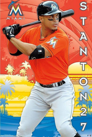 Awesome Giancarlo Stanton Poster Wallpaper