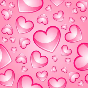 Awesome Heart Pink White Wallpaper
