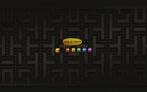 Awesome Pac-man Retro Game Wallpaper