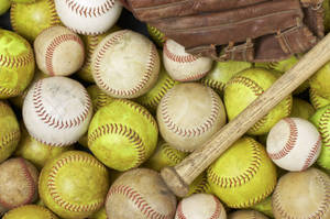 Awesome Softball Gears Wallpaper