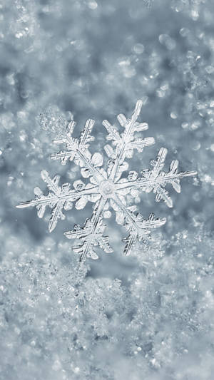 Awesome Winter Snowflake Wallpaper