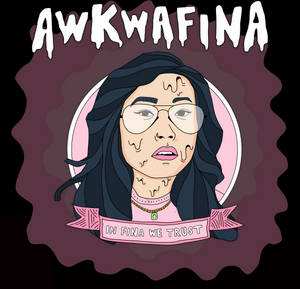 Awkwafina Digital Vector Art Wallpaper