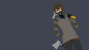 Axe Man Drawing Creepypasta Wallpaper