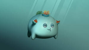 Axie Infinity Aqua Character Wallpaper