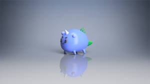 Axie Infinity Aqua Figurine Wallpaper