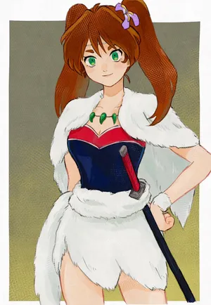 Ayame From Inuyasha In A Stunning Pose Wallpaper