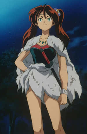 Ayame, The Fierce And Passionate Wolf-demon From Inuyasha Wallpaper