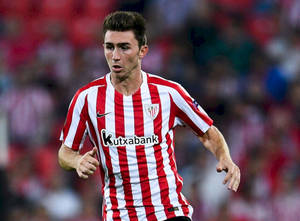 Aymeric Laporte In Striped Jersey Wallpaper