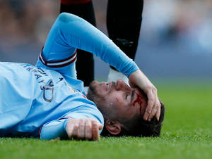 Aymeric Laporte With Wounded Head Wallpaper