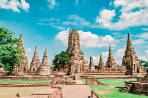 Ayutthaya Ancient Temples Thailand Wallpaper