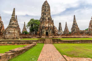 Ayutthaya Ancient Temples Thailand Wallpaper