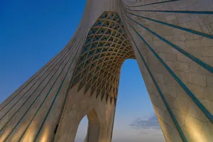 Azadi Tower Illuminated Evening Wallpaper