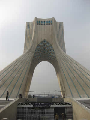 Azadi Tower Mobile Clouds Wallpaper