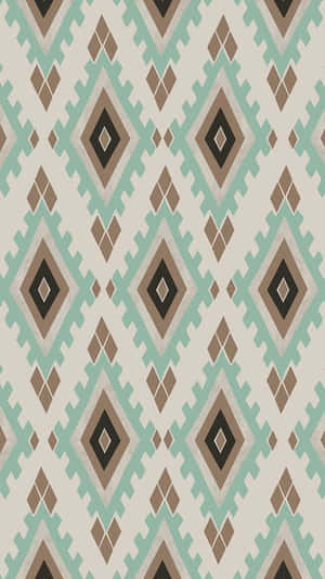 Aztec Pattern Geometric Design Wallpaper