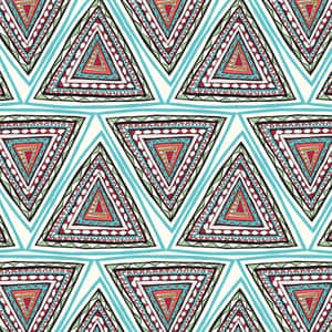 Aztec Triangle Pattern Design Wallpaper
