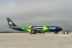 Azul Airlines Aircraft Blue Wallpaper